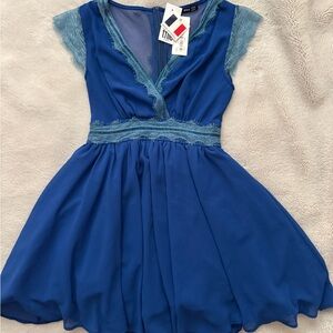 TFNC blue dress